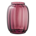 Vaas - vaas, mondgeblazen glas, gerookt rood ø17x21 cm