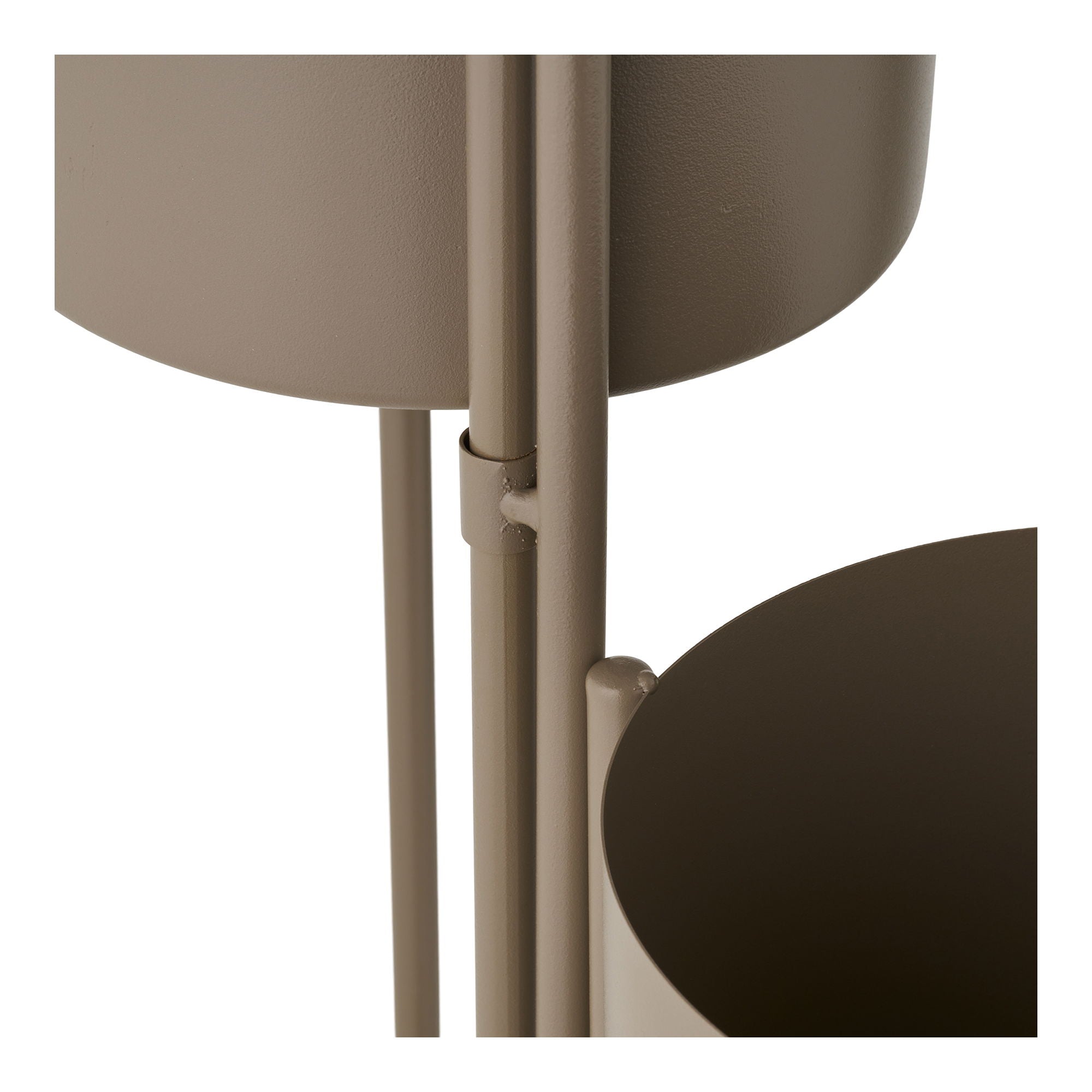 Bloempot - Bloempot, staal, bruin 22,5x23x75,5 cm