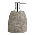Gara zeepdispenser - zeepdispenser, riviersteen, naturel 11x8x18 cm