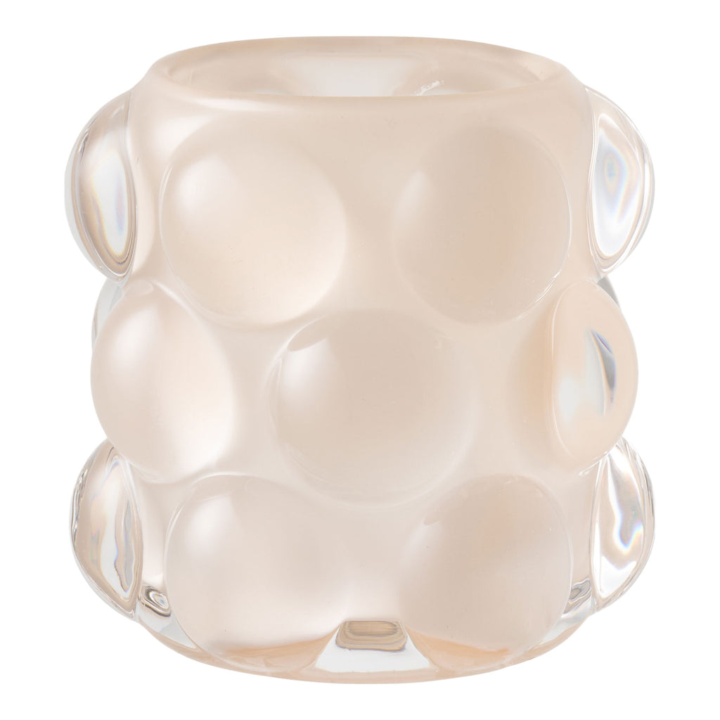 Kaarsenhouder - kaarsenhouder, glas, beige/groen, set van 2