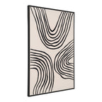 Lipari Canvasprint - canvasprint, canvas, zwart/beige, nr. 2 60x90 cm