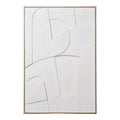 Madeline Reliëf Wanddecoratie - Reliëf wanddecoratie, wit, Nr. 1 60x90 cm