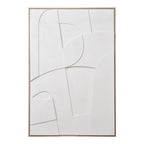 Madeline Reliëf Wanddecoratie - Reliëf wanddecoratie, wit, Nr. 1 60x90 cm
