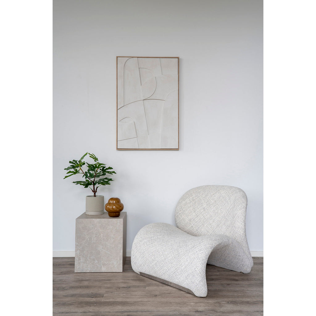 Madeline Reliëf Wanddecoratie - Reliëf wanddecoratie, wit, Nr. 1 60x90 cm