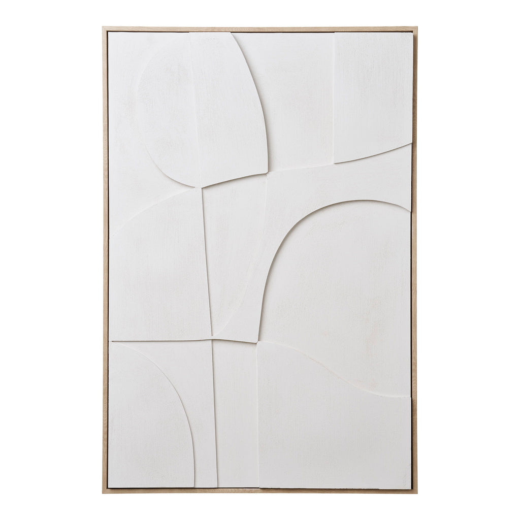 Madeline Relief wanddecoratie - Relief wanddecoratie, wit, nr. 2 60x90 cm