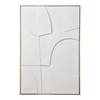 Madeline Relief wanddecoratie - Relief wanddecoratie, wit, nr. 2 60x90 cm