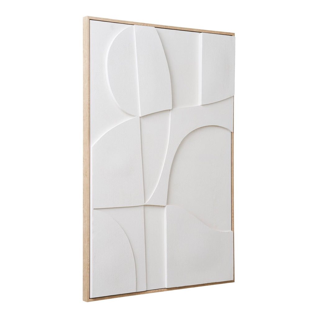 Madeline Relief wanddecoratie - Relief wanddecoratie, wit, nr. 2 60x90 cm