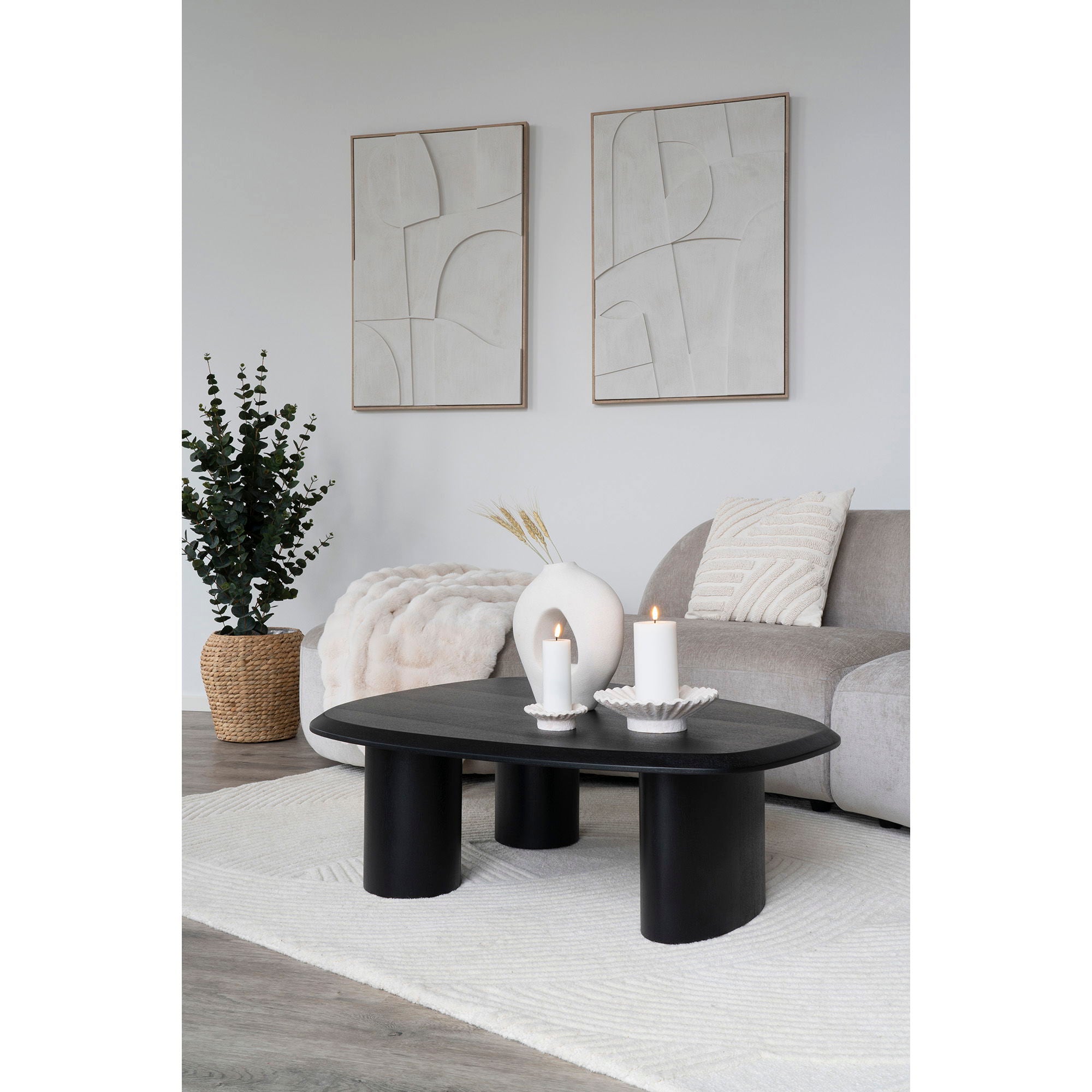 Madeline Relief wanddecoratie - Relief wanddecoratie, wit, nr. 2 60x90 cm