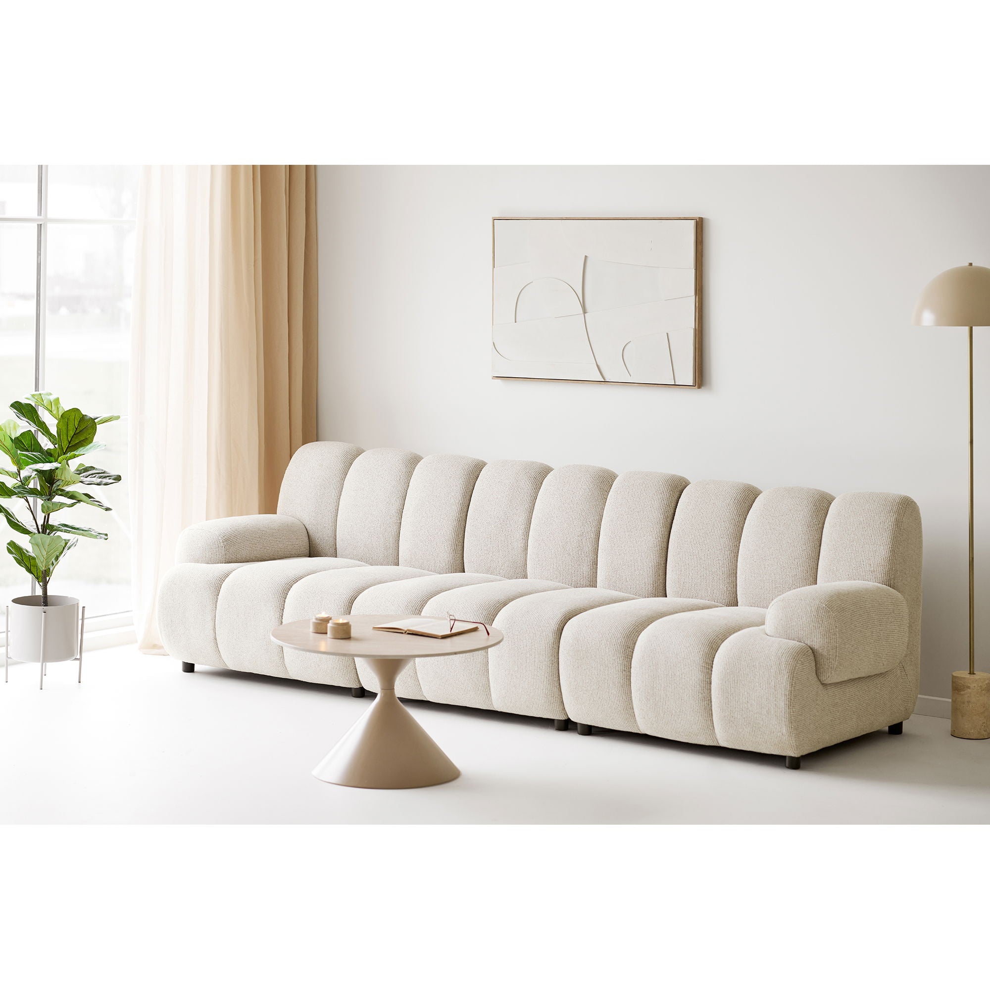 Madeline Relief wanddecoratie - Relief wanddecoratie, wit, nr. 2 60x90 cm