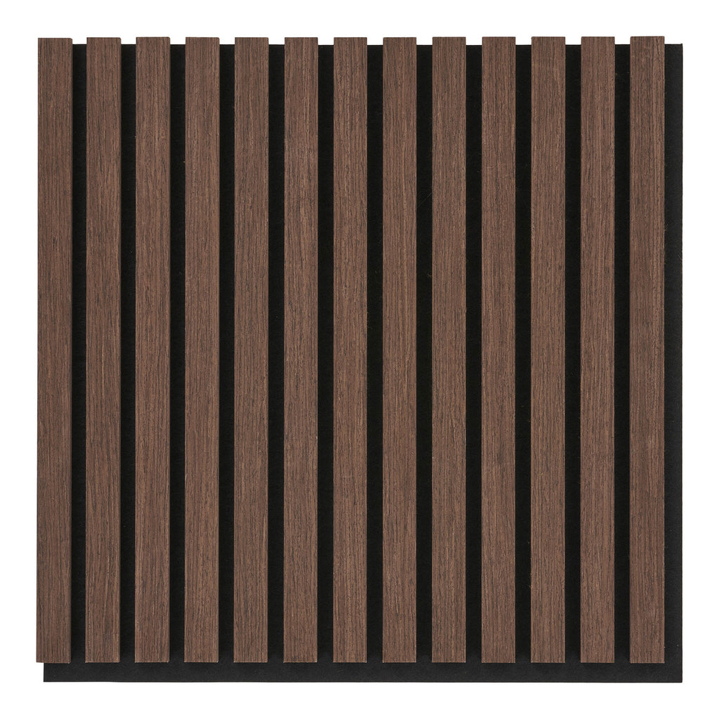 Akoestisch paneel - Akoestisch paneel, houtfineer, walnoot, walnootlook 520x520x22 mm (set van 2)