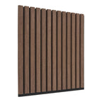 Akoestisch paneel - Akoestisch paneel, houtfineer, walnoot, walnootlook 520x520x22 mm (set van 2)