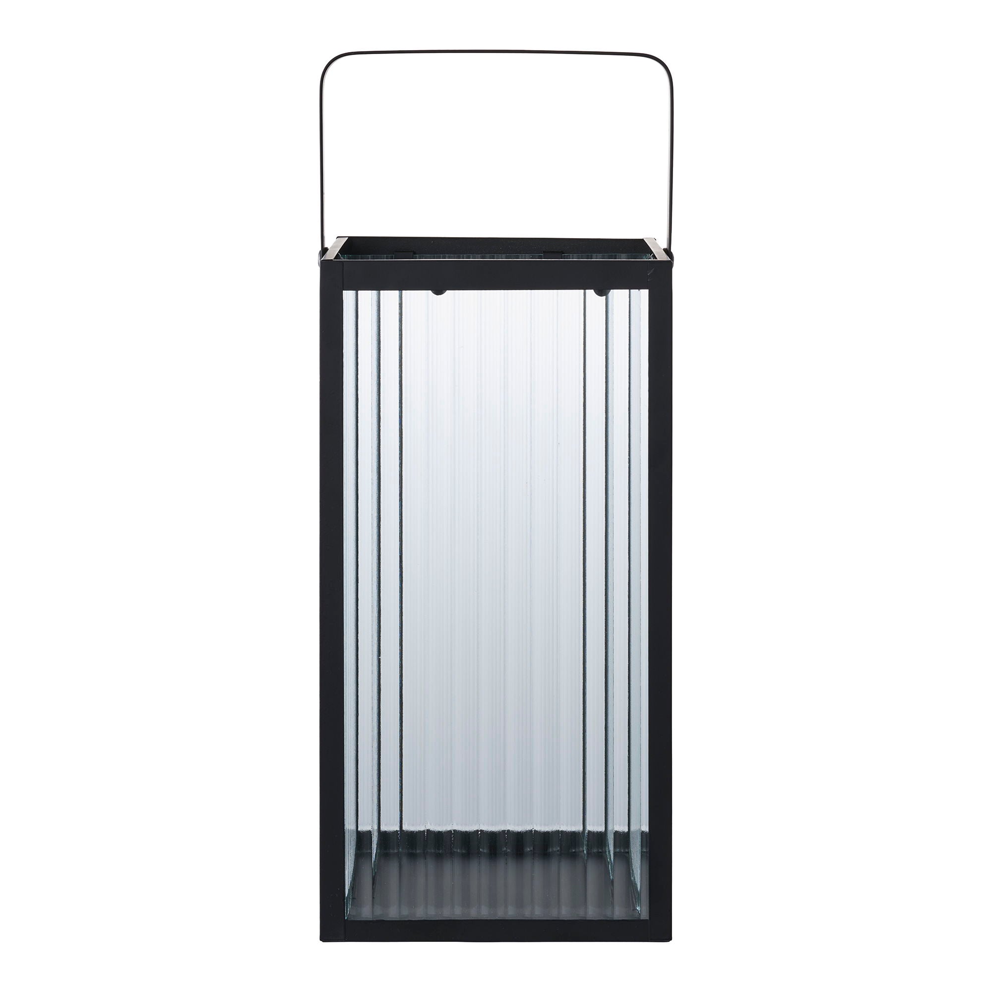 Almonte Lantaarn - Lantaarn, metaal/glas, zwart