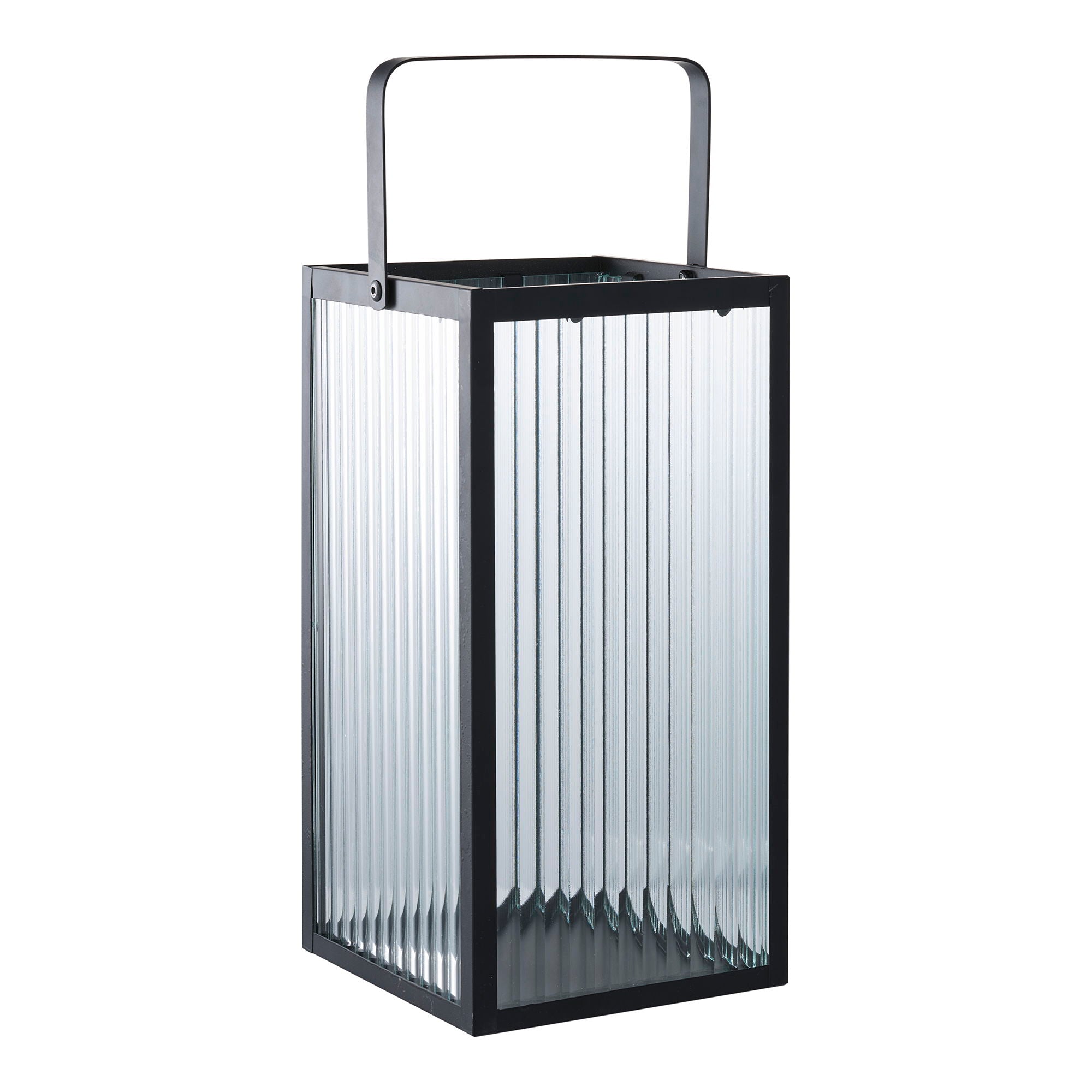 Almonte Lantaarn - Lantaarn, metaal/glas, zwart