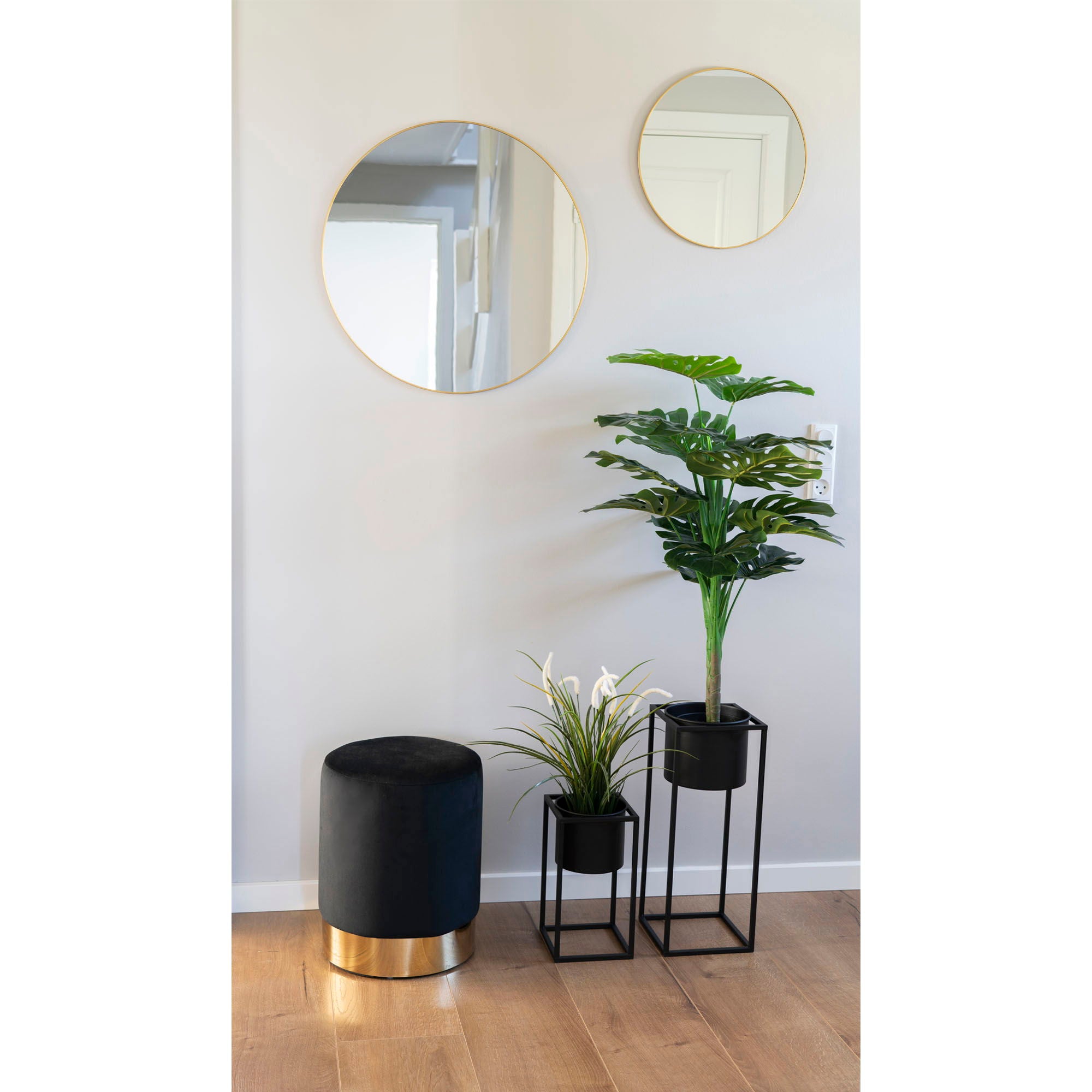 Monstera - kunstplant, groen H:90 cm