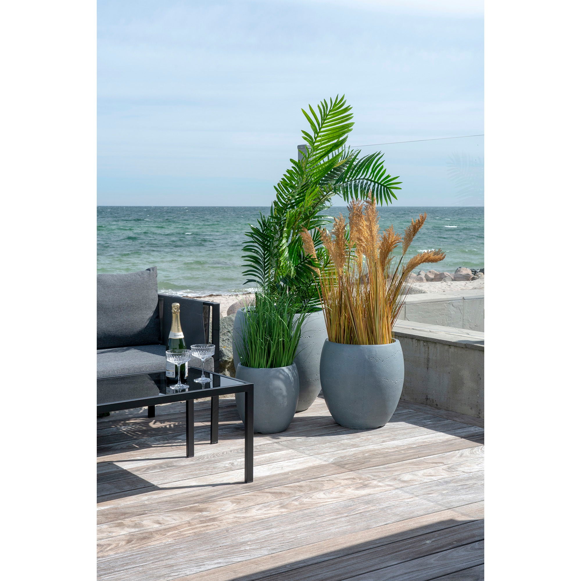 Arecapalm - kunstpalm, groen H:175 cm