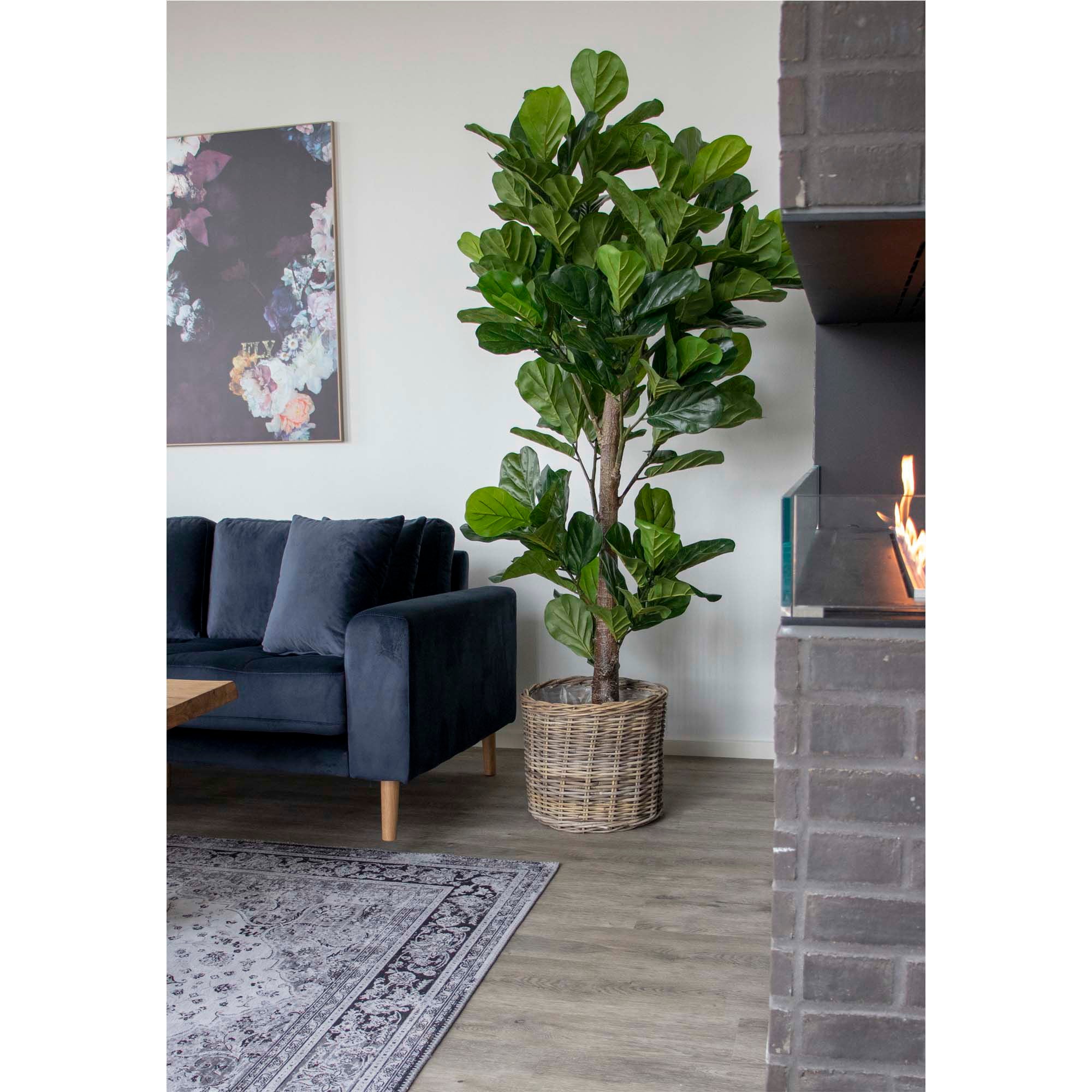 Vioolbladboom - Kunstplant, groen H:190 cm